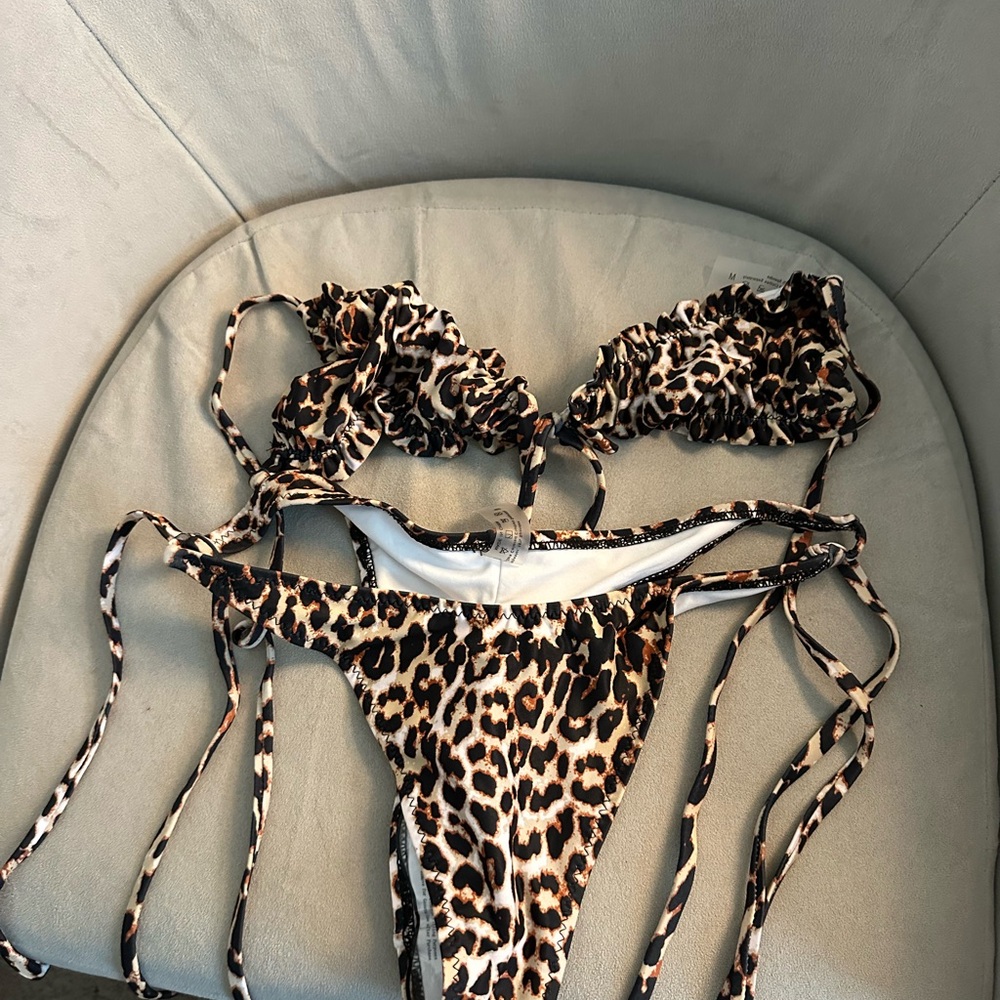 Leopard Print Bikini Set